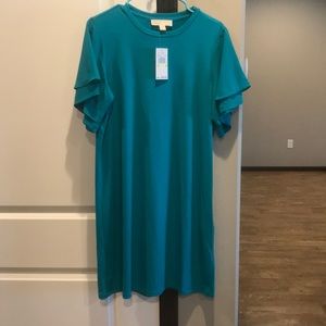 NWT Michael Kors Aqua shift dress